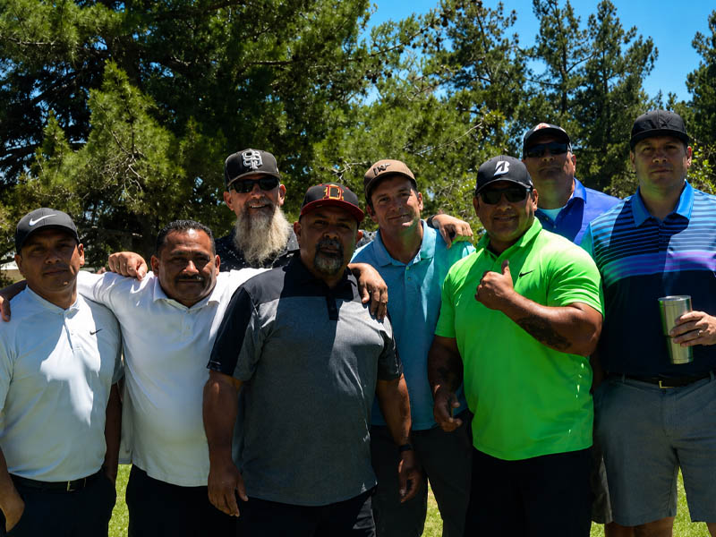 Golf outing group photo at Green Tree Golf Club in Victorville, CA.