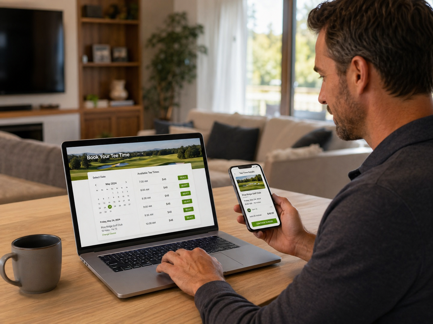 man-booking-online